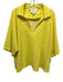 Emily McCarthy Size XXL Yellow Polyester & Cotton Short Sleeve Spotted Top Yellow / XXL