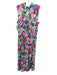 Lilly Pulitzer Size XL Pink, Green & White Rayon & Spandex Sleeveless Maxi Dress Pink, Green & White / XL