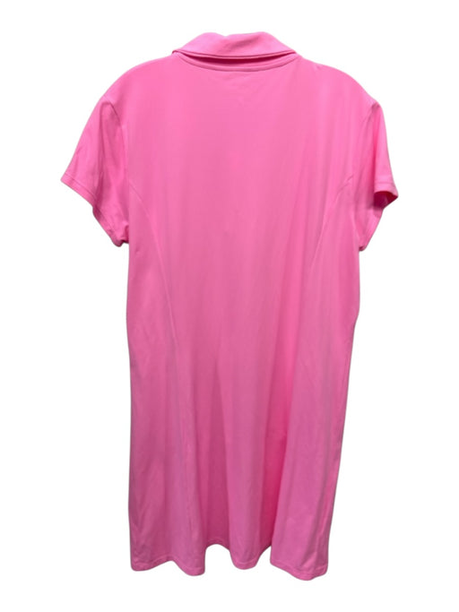 Lilly Pulitzer Size XL Pink Nylon Blend Short Sleeve Pique Polo Dress Dress Pink / XL