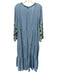 Tuckernuck Size XXL Light Blue, Green & White Cotton Long Balloon Sleeve Dress Light Blue, Green & White / XXL