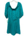 Lilly Pulitzer Size XL Green Rayon Short Sleeve Clipped Dots Off Shoulder Dress Green / XL