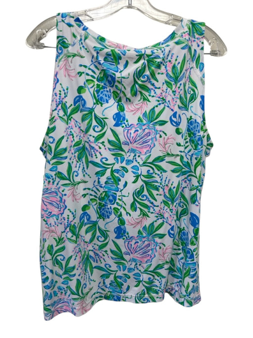 Lilly Pulitzer Size XL Green, Blue & Pink Nylon Blend Sleeveless Skort Skirt Set Green, Blue & Pink / XL