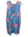 Lilly Pulitzer Size XL Blue, Aqua & Pink Nylon Blend Sleeveless V Neck Dress Blue, Aqua & Pink / XL