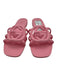 Gucci Shoe Size 39 Light Pink Rubber Interlocking GG Logo Square Toe Sandals Light Pink / 39