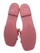 Gucci Shoe Size 39 Light Pink Rubber Interlocking GG Logo Square Toe Sandals Light Pink / 39