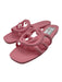 Gucci Shoe Size 39 Light Pink Rubber Interlocking GG Logo Square Toe Sandals Light Pink / 39