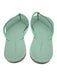 Tory Burch Shoe Size 9 Mint Green Rubber Round Toe Logo Thong Flip Flop Sandals Mint Green / 9