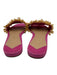 Kate Spade Shoe Size 9.5 Fuchsia, Orange & Cream Raffia Rhinestone Slide Sandals Fuchsia, Orange & Cream / 9.5