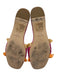 Kate Spade Shoe Size 9.5 Fuchsia, Orange & Cream Raffia Rhinestone Slide Sandals Fuchsia, Orange & Cream / 9.5