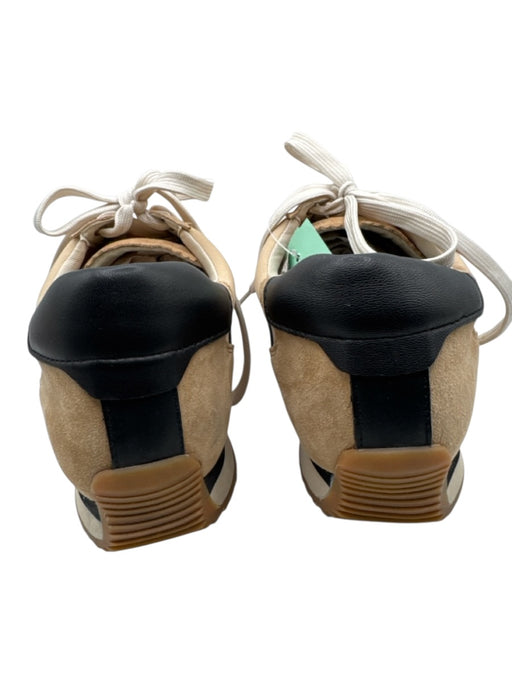 Dolce Vita Shoe Size 10 Tan, White & Black Suede & Leather Round Toe Sneakers Tan, White & Black / 10