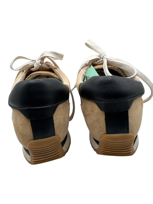 Dolce Vita Shoe Size 10 Tan, White & Black Suede & Leather Round Toe Sneakers Tan, White & Black / 10