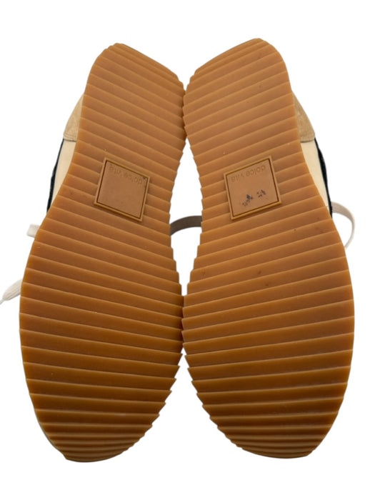 Dolce Vita Shoe Size 10 Tan, White & Black Suede & Leather Round Toe Sneakers Tan, White & Black / 10