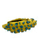 La Bella Yellow & Turquoise Fabric Rhinestones Hearts Tear Drop Knot Headband Yellow & Turquoise