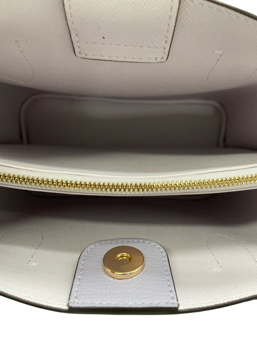 Kate Spade Lavender & Gold Leather Gold hardware Logo Detachable Strap Bag Lavender & Gold / Small