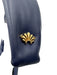 Lele Sadoughi Navy Blue Polyurethane Pleather Knot Detail Headband Navy Blue