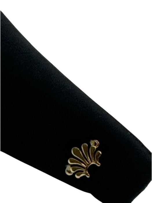 Lele Sadoughi Black Nylon Knot Detail Headband Black