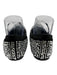 Kate Spade Shoe Size 9.5 B Silver & Black Leather Upper Rhinestone Flats Silver & Black / 9.5 B