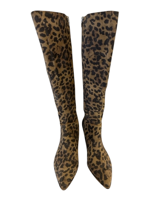 Dolce Vita Shoe Size 9.5 Brown & Black Suede leather Pointed Toe Low Heel Boots Brown & Black / 9.5
