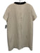 Tuckernuck Size XXL Cream & Black Polyester Boucle Back Zip Front Pocket Dress Cream & Black / XXL