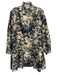 Tuckernuck Size XL Beige & Black Cotton Floral 3/4 Trumpet Sleeve Dress Beige & Black / XL