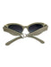 Kate Spade White & Green Acetate Cat Eye Color Block Sunglasses White & Green