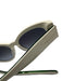 Kate Spade White & Green Acetate Cat Eye Color Block Sunglasses White & Green