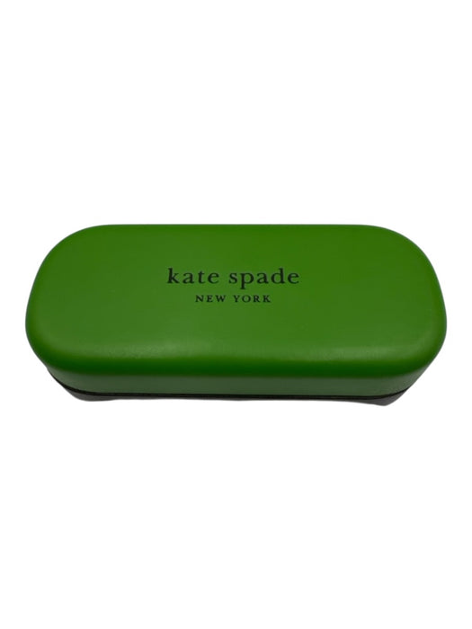 Kate Spade White & Green Acetate Cat Eye Color Block Sunglasses White & Green