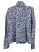 Lilly Pulitzer Size XL Blue & White Cotton & Modal High Neck Zip Up Jacket Blue & White / XL