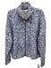 Lilly Pulitzer Size XL Blue & White Cotton & Modal High Neck Zip Up Jacket Blue & White / XL
