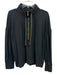 Lilly Pulitzer Size XL Black & Gold Cotton & Modal High Neck Zip Up Jacket Black & Gold / XL