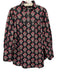 Tuckernuck Size XXL Blue, Pink, White Cotton stand collar Floral Print Top Blue, Pink, White / XXL