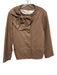 Kate Spade Size 14 Taupe Brown Lamb leather Bow detail Buttons Pockets Jacket Taupe Brown / 14