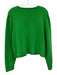 J Crew Size L Grass Green Cotton & Polyamide Hook & Eye Cardigan Grass Green / L