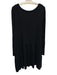 Lilly Pulitzer Size XXL Black Rayon Blend Long Sleeve Wide Round Neckline Dress Black / XXL
