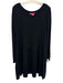 Lilly Pulitzer Size XXL Black Rayon Blend Long Sleeve Wide Round Neckline Dress Black / XXL