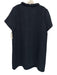 Tuckernuck Size XXL Navy Blue Cotton Blend Braided Neckline Short Sleeve Dress Navy Blue / XXL