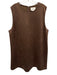 Hyacinth House Size XXL Dark Brown Microsuede Round Neck Knee Length Dress Dark Brown / XXL