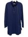 Lilly Pulitzer Size XL Navy Blue Polyester Ruffle Collar Long Sleeve Dress Navy Blue / XL