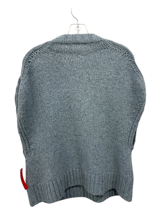 Ann Mashburn Size L Blue Cashmere Knit Sleeveless Sweater Blue / L
