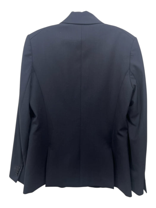 Veronica Beard Size M / 10 Dark Navy Blue Wool Blend Flap Pocket Blazer Jacket Dark Navy Blue / M / 10