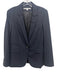 Veronica Beard Size M / 10 Dark Navy Blue Wool Blend Flap Pocket Blazer Jacket Dark Navy Blue / M / 10