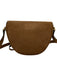 Saint Laurent Tan Brown Suede Gold Studs Flap Satchel Crossbody Strap Bag Tan Brown / Small
