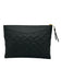 Louis Vuitton Black Grained Leather Monogram Empreinte Gold Tone Hardware Bag Black / XS