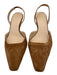 Ann Mashburn Shoe Size 38 Tan Brown Suede Pointed Toe Slingback Pumps Tan Brown / 38