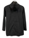 Burberry Size 8 Black Wool Detachable Hood Button & Zip Front Pockets Jacket Black / 8