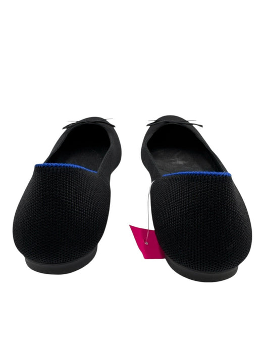 Rothy's Shoe Size 9 Black Textile Bow detail Flats Round Toe Shoes Black / 9