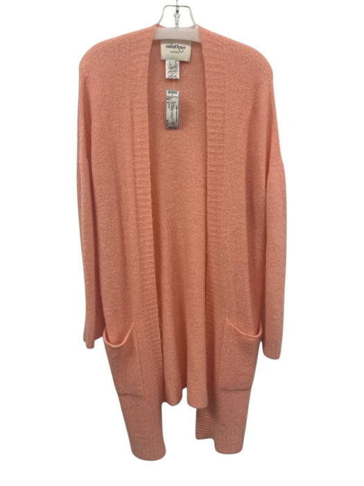Ottod'Ame Size 6 Pink Polyamide & Acrylic Open Front Fuzzy Cardigan Sweater Pink / 6