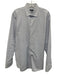Boss Size 16 Blue & White Cotton All Over Print Button Down Long Sleeve Shirt Blue & White / 16