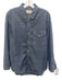 Rag & Bone Size M Blue & White Cotton Button Down Men's Long Sleeve Shirt Blue & White / M