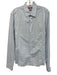 Boss Size L Blue & White Cotton Plaid Button Down Men's Long Sleeve Shirt Blue & White / L